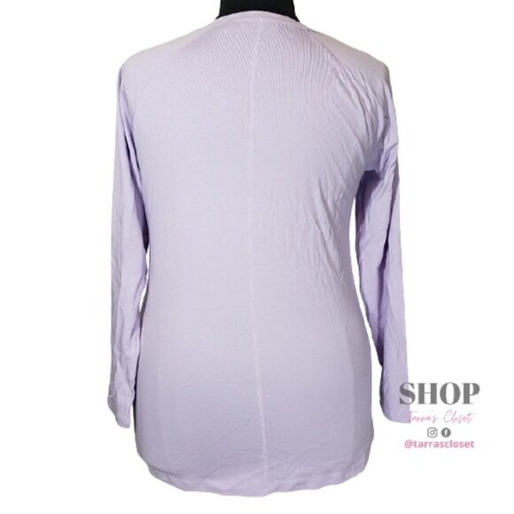 ☀ Isaac Mizrahi Live! SOHO Raglan Top Sz M - Picture 4 of 10